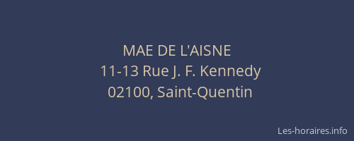 MAE DE L'AISNE