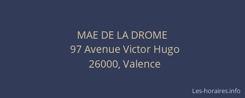 MAE DE LA DROME