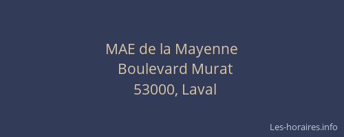 MAE de la Mayenne