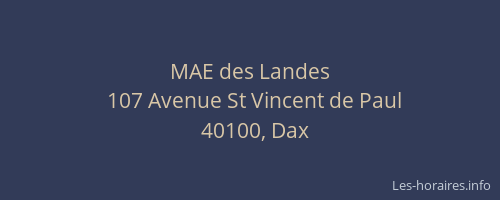 MAE des Landes