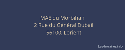 MAE du Morbihan