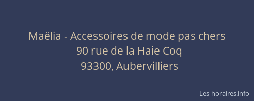 Maëlia - Accessoires de mode pas chers