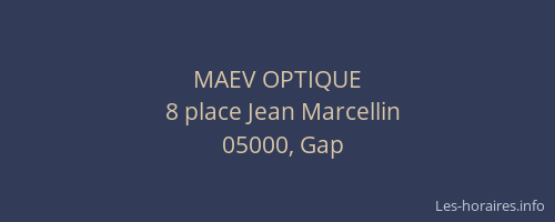 MAEV OPTIQUE