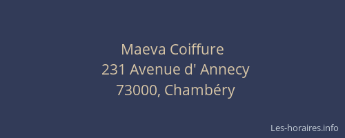 Maeva Coiffure