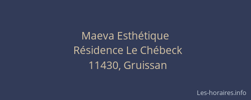 Maeva Esth&eacute;tique