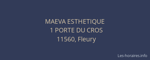 MAEVA ESTHETIQUE