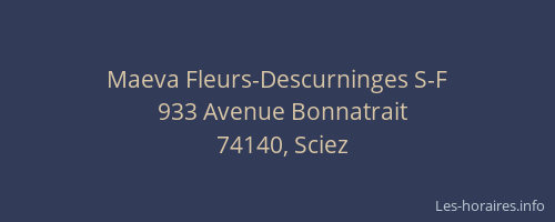 Maeva Fleurs-Descurninges S-F