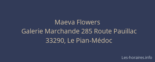 Maeva Flowers