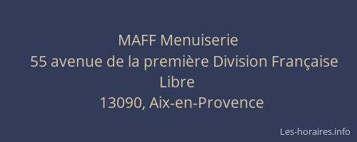MAFF Menuiserie