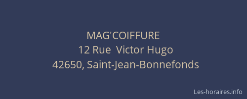 MAG'COIFFURE