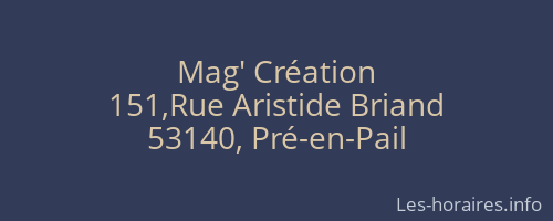 Mag' Création
