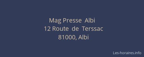 Mag Presse  Albi