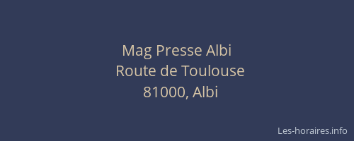 Mag Presse Albi