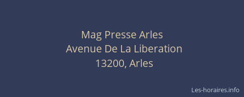 Mag Presse Arles