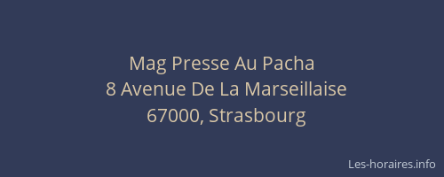 Mag Presse Au Pacha