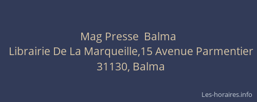 Mag Presse  Balma