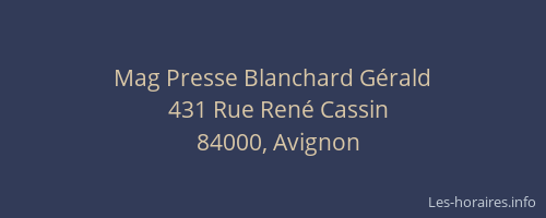 Mag Presse Blanchard Gérald