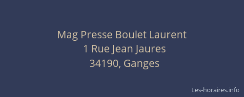 Mag Presse Boulet Laurent