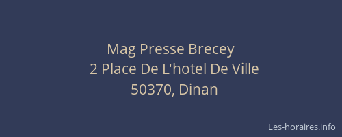 Mag Presse Brecey