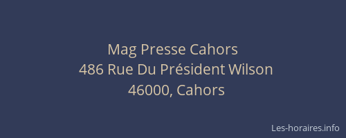 Mag Presse Cahors