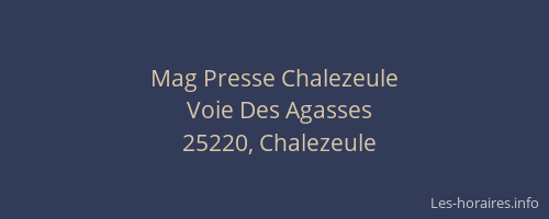 Mag Presse Chalezeule