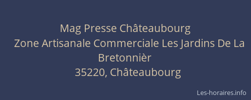 Mag Presse Châteaubourg