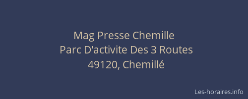 Mag Presse Chemille