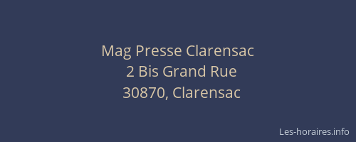 Mag Presse Clarensac
