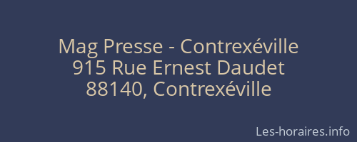 Mag Presse - Contrexéville