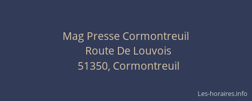 Mag Presse Cormontreuil