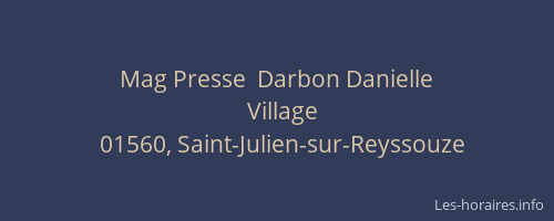 Mag Presse  Darbon Danielle