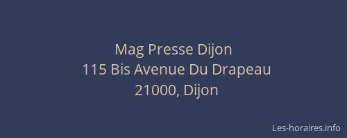Mag Presse Dijon