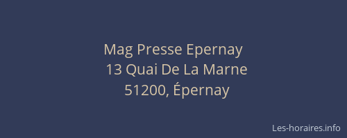 Mag Presse Epernay