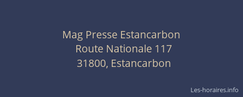 Mag Presse Estancarbon