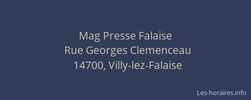Mag Presse Falaise