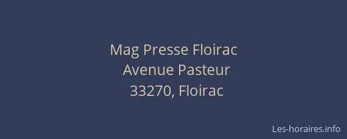 Mag Presse Floirac