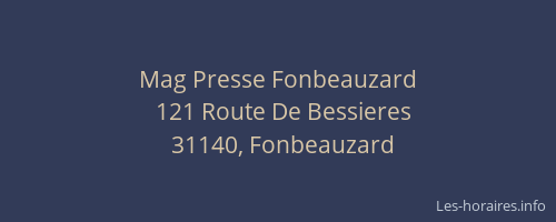 Mag Presse Fonbeauzard