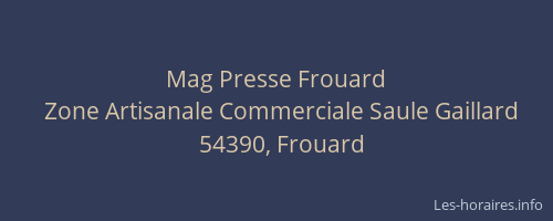 Mag Presse Frouard