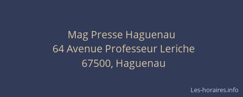 Mag Presse Haguenau