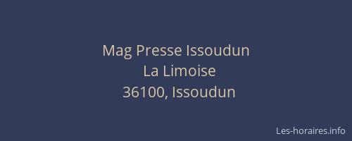 Mag Presse Issoudun