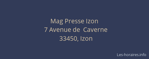 Mag Presse Izon