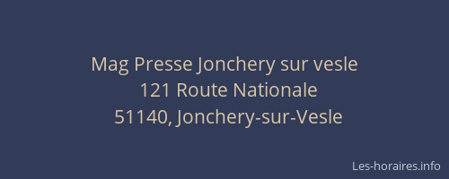 Mag Presse Jonchery sur vesle