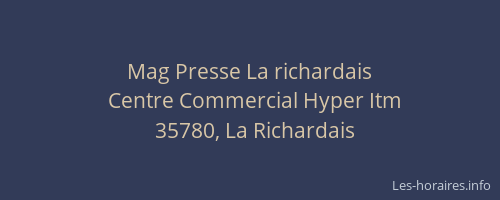 Mag Presse La richardais