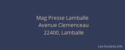 Mag Presse Lamballe