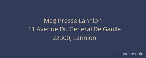 Mag Presse Lannion