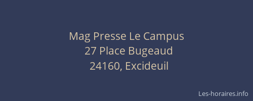 Mag Presse Le Campus