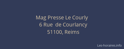 Mag Presse Le Courly