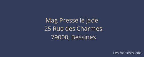Mag Presse le jade