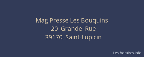 Mag Presse Les Bouquins