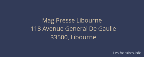 Mag Presse Libourne